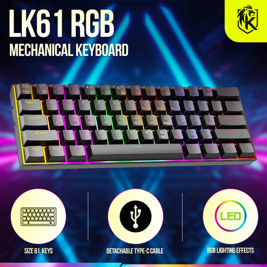 LK61 RGB Mechanical Keyboard (Black)