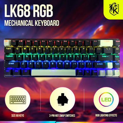 LK68 Hot-swap (Black Green)