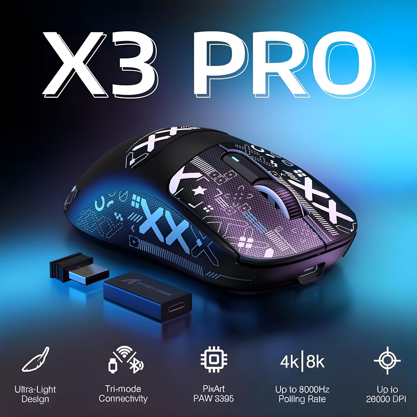 Attack Shark X3 Pro Black